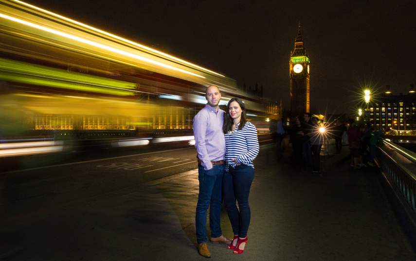couples portraits with London landmarks